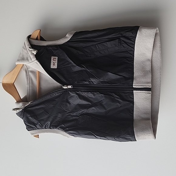 Vintage Diesel Reversible Hooded Fleece Nylon Vest - Picture 1 of 9